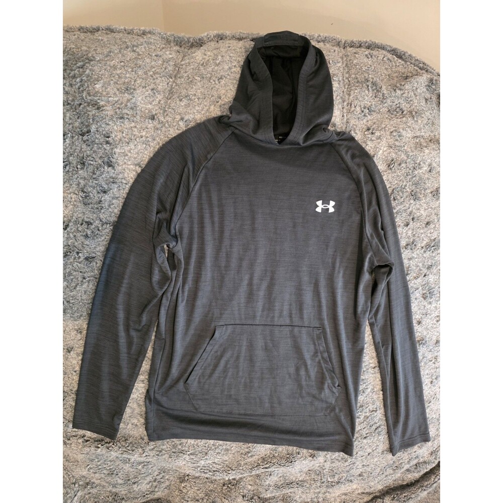 Mens UA Under Armour Lightweight Heatgear Sweatshirt Jacket Hoody EUC